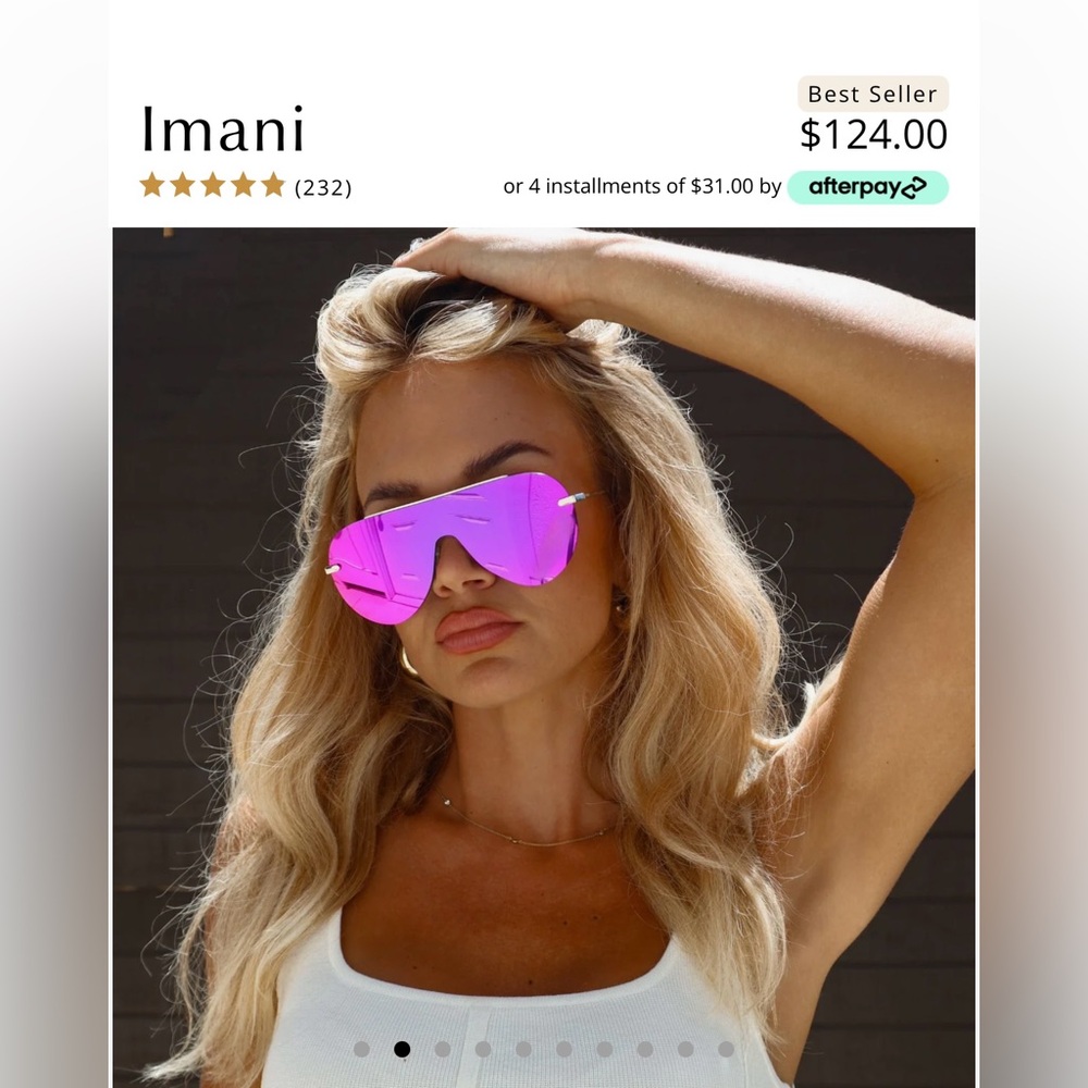 DIFF EYEWEAR Imani Reflective Polarized Sunglasses